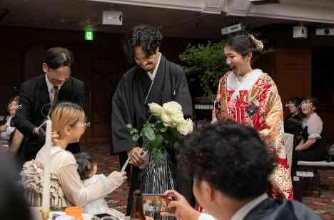 大切な皆様へ”感謝”をつたえる結婚式の披露宴画像