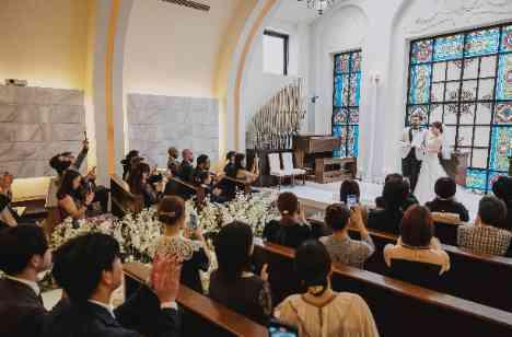 国籍なんて関係ない!!アメリカ×日本 結婚式の挙式画像
