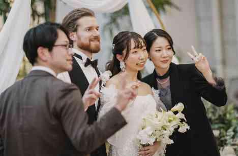 国籍なんて関係ない!!アメリカ×日本 結婚式の演出画像
