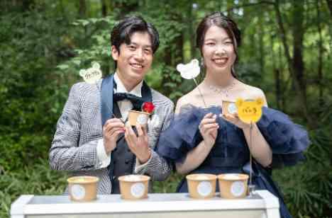 笑顔広がる夏のゲスト参加ウェディングの演出画像