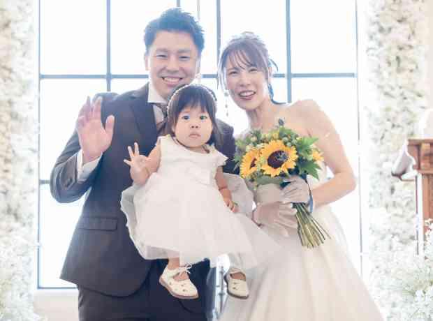 お子様と一緒に作り出すWedding ♡の挙式実例画像