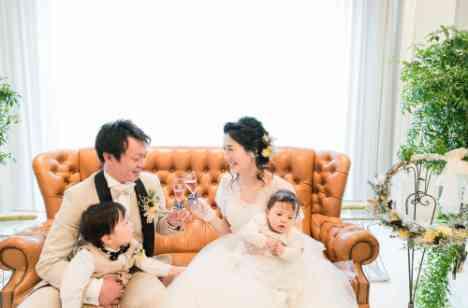 結婚式で家族の幸せをお披露目！の披露宴画像