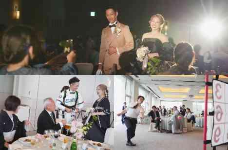 好きなことを詰め込んだパパママWeddingの披露宴画像