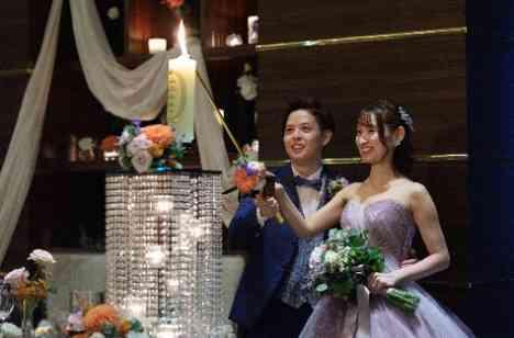 感謝と夢がいっぱいに詰まったキラキラWeddingの披露宴画像
