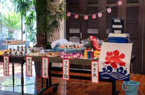 ゲストも楽しい夏祭りウェディングパーティ♪の披露宴画像