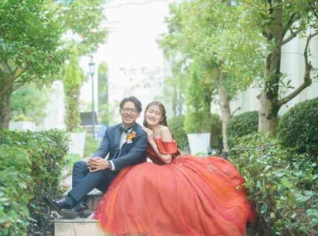 キャンプ好き新郎新婦の一棟貸切オリジナルウェデングの挙式実例画像
