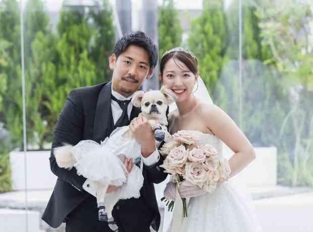 大切な家族と迎えるペットWeddingの挙式実例画像
