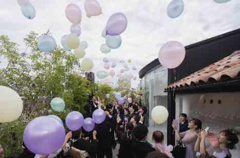 大切な家族と迎えるペットWeddingの演出画像