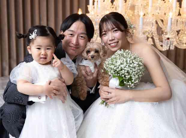 【宝物で溢れた特別な時間】家族で迎えるご結婚式の挙式実例画像