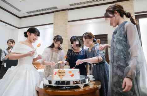 手作りアイテムで演出したアットホームな結婚式の演出画像