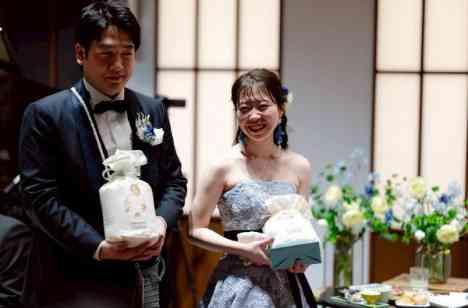 感謝と笑顔をテーマに、世界観を意識しての披露宴画像