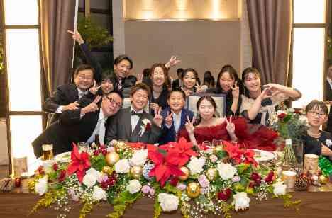 全員が自然体で楽しんだ心温まるアットホームな結婚式の披露宴画像