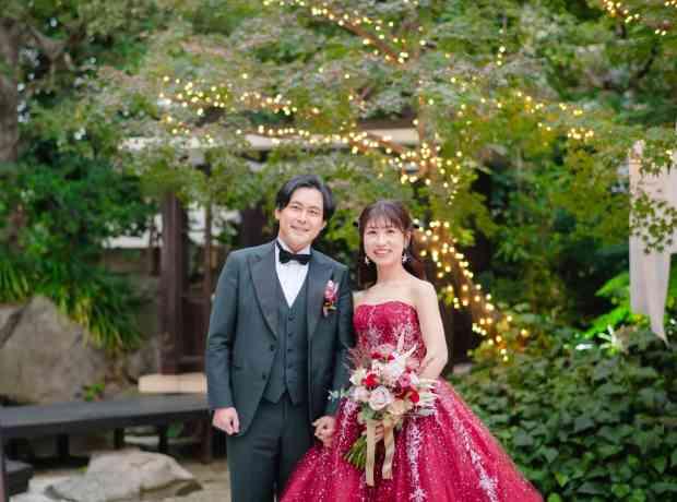 紅葉ガーデンが織りなす良い夫婦の日Weddingの挙式実例画像