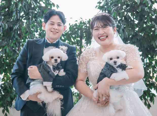 愛犬と叶える笑顔と遊び心が詰まったウエディングの挙式実例画像