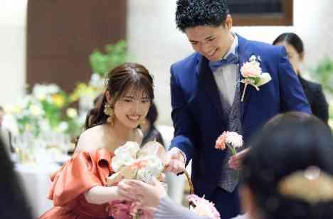 穏やかで癒される空間になったゆったりWeddingの演出画像