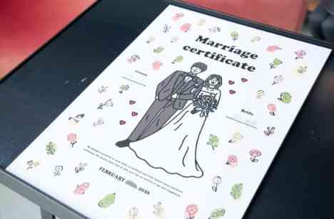 心あたたまるslow weddingの挙式画像