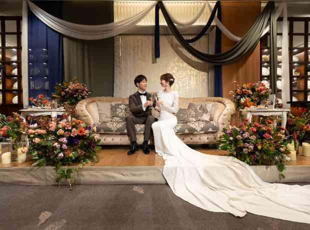 フローリストである新婦がこだわり抜いたウェディングの挙式実例画像