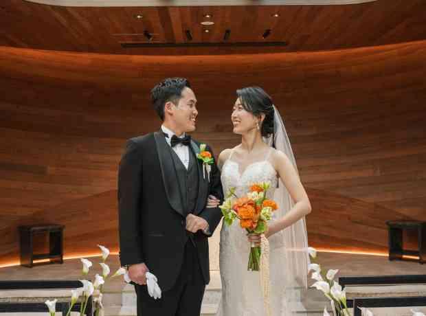 海外ウェディングのような一日を六本木での挙式実例画像