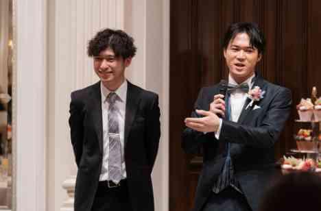 あの日の音が今日の絆へとつながるかけがえのない時間の披露宴画像