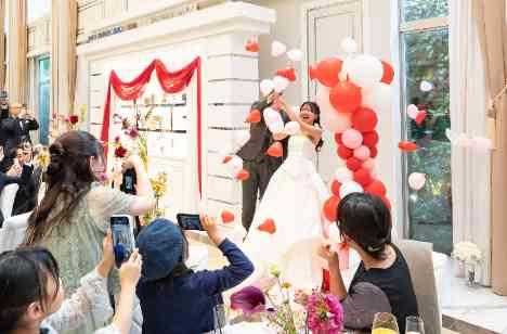 愛が溢れるハートフルWedding♡の披露宴画像