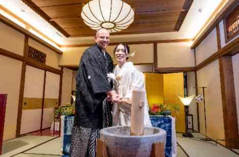 神社挙式✕料亭でおもてなしナイトウエディングの演出画像
