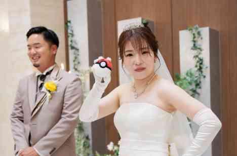 大好きなポケモンに囲まれたお二人らしいウェディングの準備・打ち合わせ画像