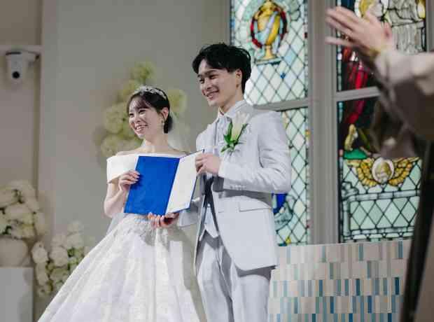 『結（むすび）』をテーマにした、笑顔と感動の結婚式の挙式実例画像