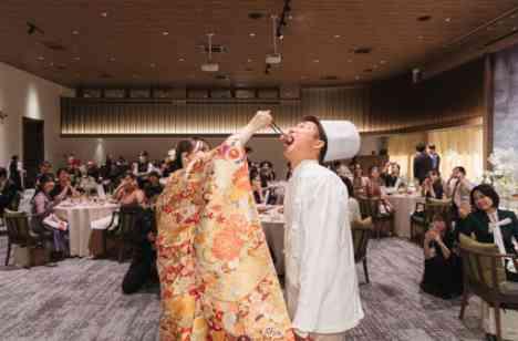 結婚5年目だからできるウェディング！の披露宴画像