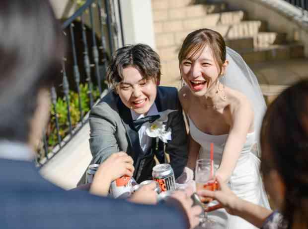 笑いあり涙あり飲んで食べて満腹WEDDINGの挙式実例画像