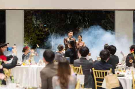 おふたりの好きがつまったおふたりらしい結婚式の披露宴画像