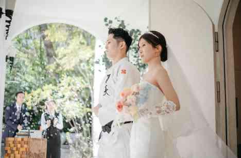 好きなことをたくさん取り入れた結婚式の挙式画像