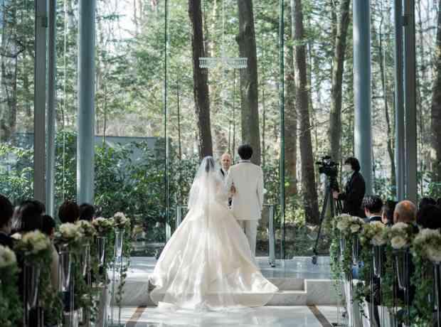 愛犬と迎えた 笑顔溢れる感動の結婚式の挙式実例画像