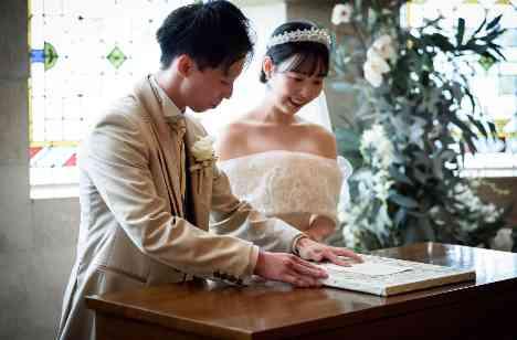 愛と歓声に包まれたLiveのような結婚式の挙式画像