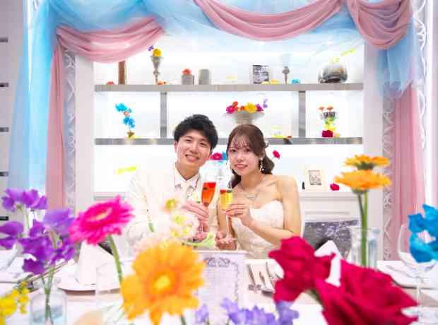 夢を叶えるポップなカラフルWedding♡の挙式実例画像