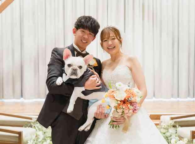 大好きなみんなと大好きな愛犬と過ごす1日の挙式実例画像
