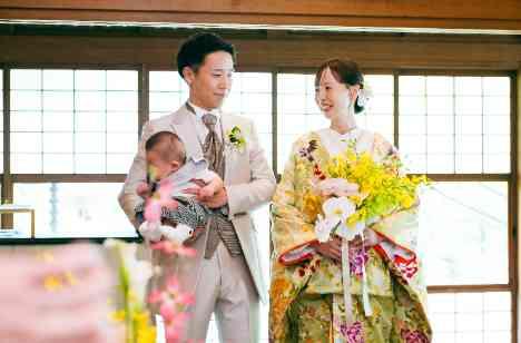 今日　-大切な家族だけが見守る前で-の挙式画像