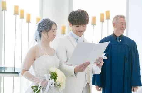 お二人らしさをたくさん詰め込んだ結婚式♪の挙式画像