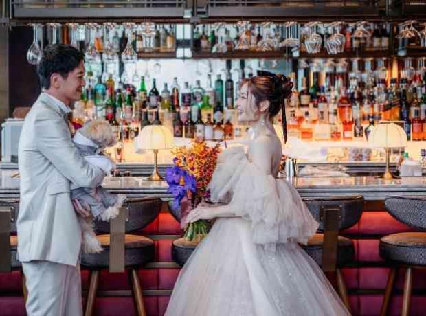 海外weddingを思わせる空間で感謝を伝える時間の挙式実例画像