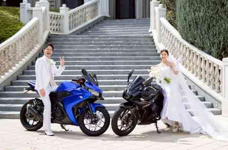 島から信州へ、幸せをバイクに乗せて♪の演出画像