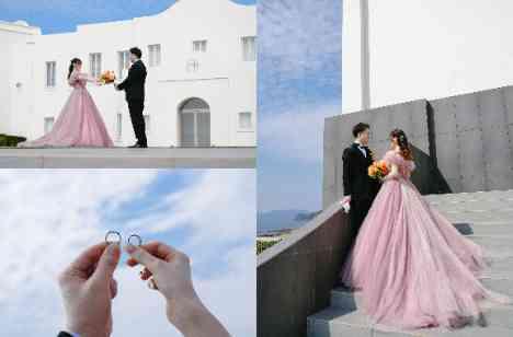 海と夕日に包まれたロケーションWeddingの準備・打ち合わせ画像