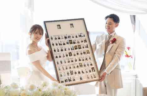 遊び心が溢れるウェディングパーティーの披露宴画像