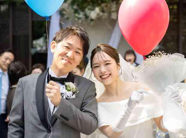 新緑の眩しい白金迎賓館ガーデンWeddingの挙式実例画像