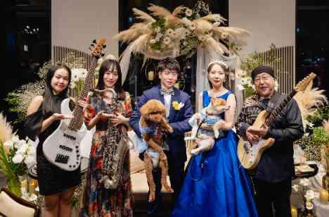 こだわり溢れる自分達らしいペットWEDDINGの演出画像