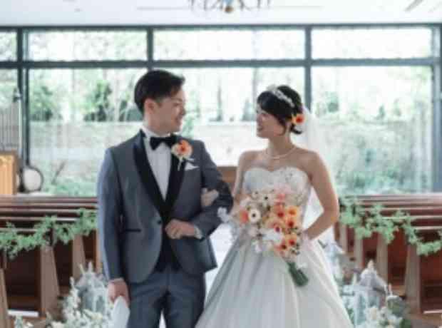 新郎様が叶えられた、新婦様の夢のガーデン挙式の挙式実例画像