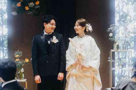 出会って23年！変わらない二人の笑顔溢れる結婚式！の挙式画像
