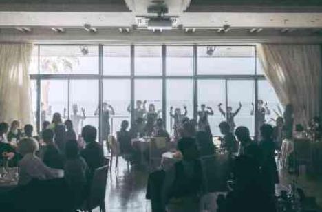 ありがとうが花ひらき 笑顔が実る weddingの披露宴画像