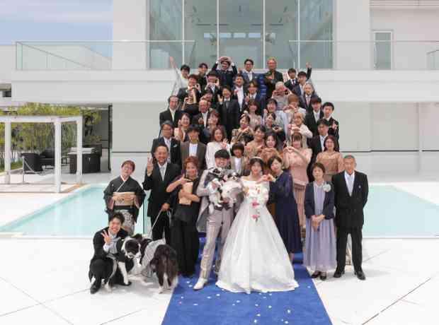 大好きな愛犬と一緒に過ごすワンちゃん結婚式の挙式実例画像