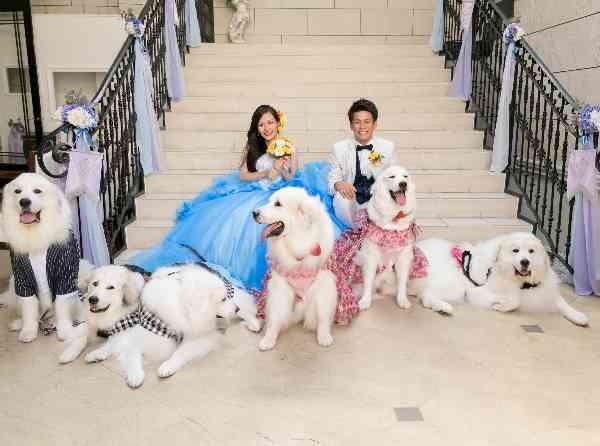 愛犬もご一緒にHappy Wedding♡♡の挙式実例画像