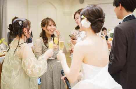 家族とのつながり、ゲストとのつながりの披露宴画像