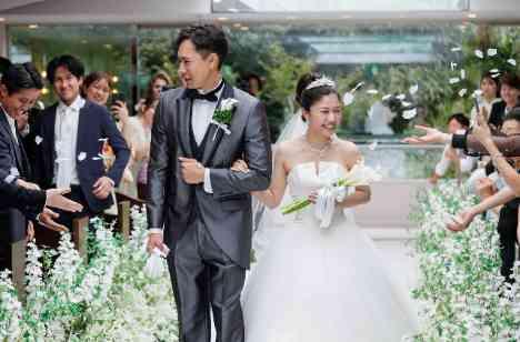 思い出キャンバスで創るゲスト参加型の結婚式の挙式画像
